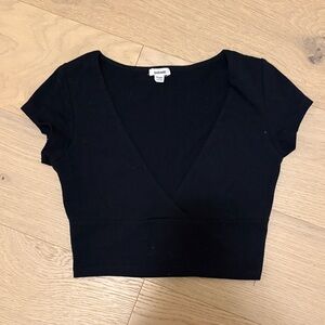 Garage Classic Black Crop Top